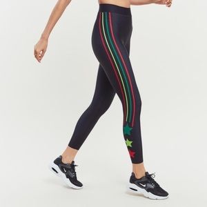 ULTRACOR BLACK TRI COLOR STRIPE LEGGING